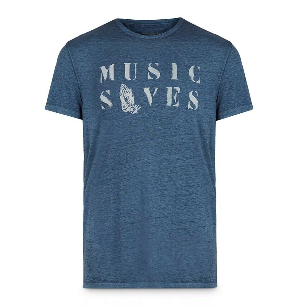 NEW John Varvatos Music Saves praying hands graphic t shirt Men's Medium